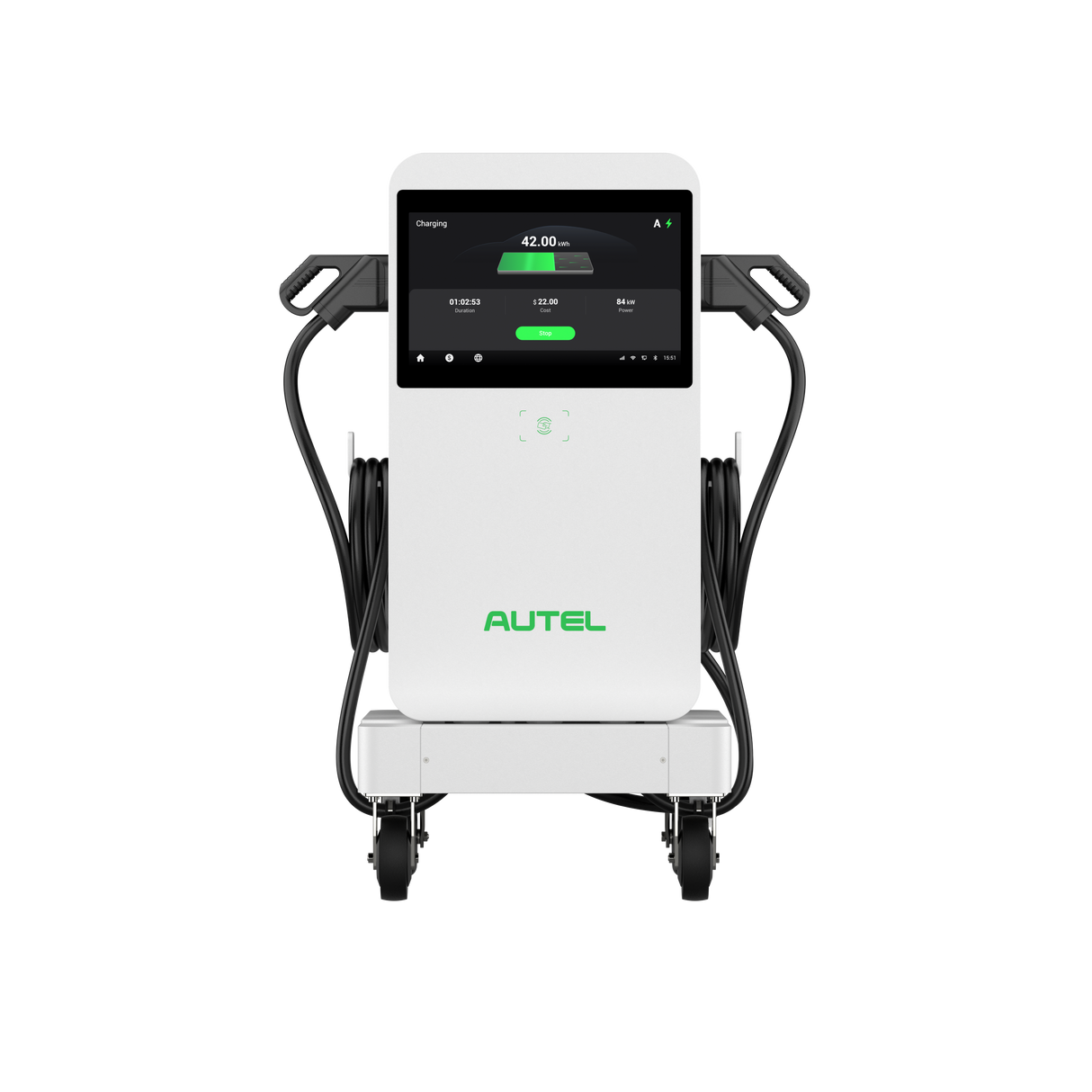 Autel MaxiCharger DC Compact | 50kW | Trolley version | 125A plug | 2x CCS2 (5.5m)