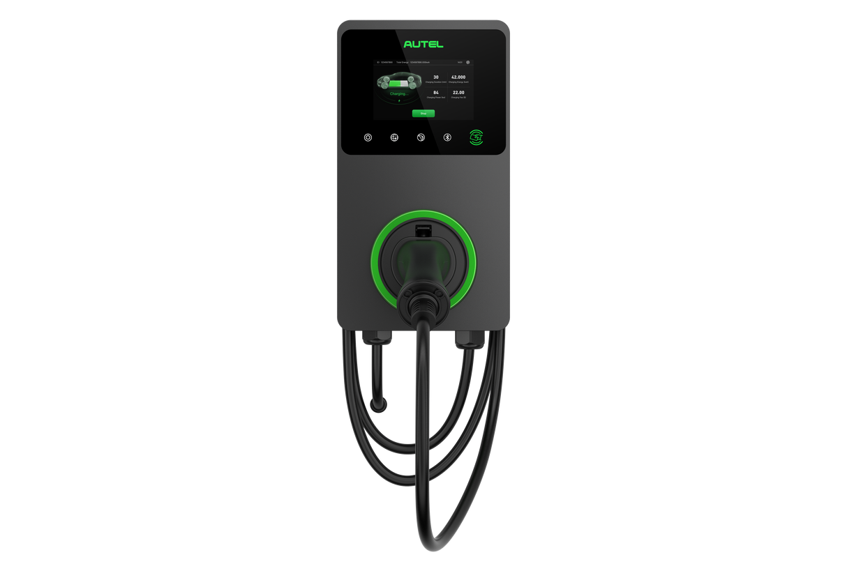 Autel Maxicharger AC Premium | 22kW | LCD Screen | 4G Connection | Tethered 5m