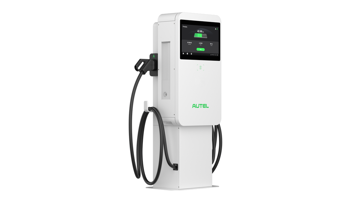 Autel MaxiCharger DC Compact | 47kW | Pedestal version | tethered | 2x CCS2 (5.5m)