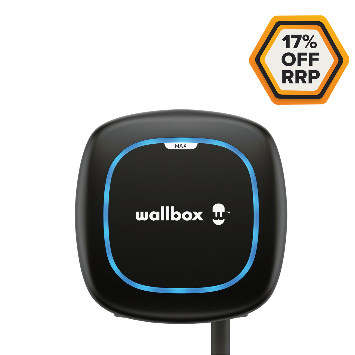 -17% off RRP | Wallbox Pulsar Max AC | 22kW | Tethered 7m | Black | SALE