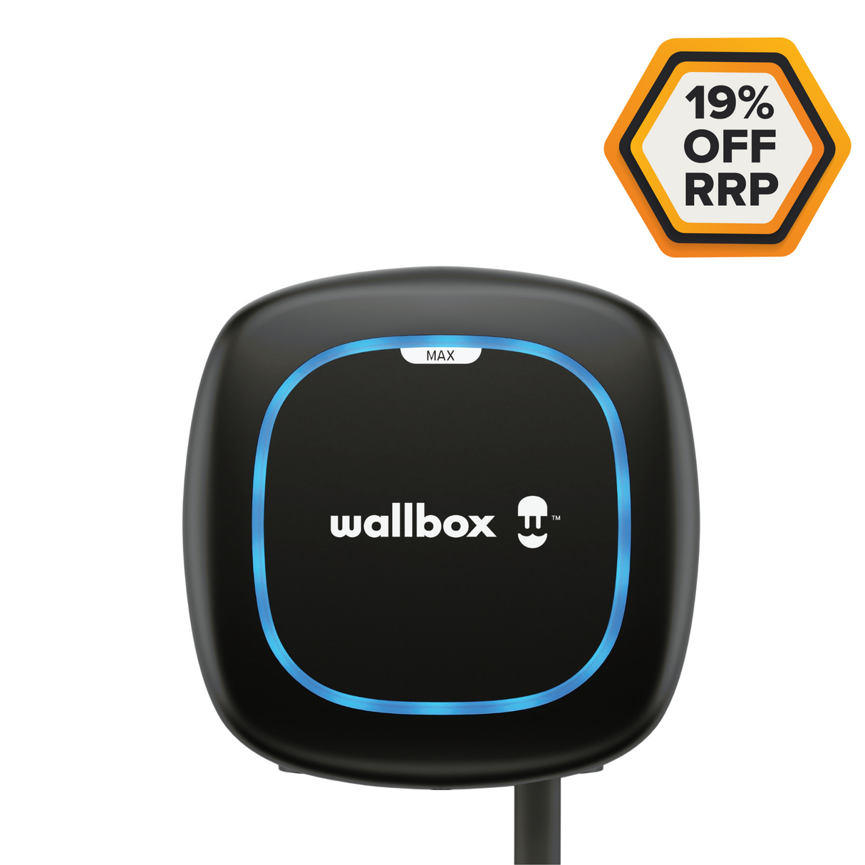 -19% off RRP | Wallbox Pulsar Max AC | 7kW | Tethered 7m | Black | SALE