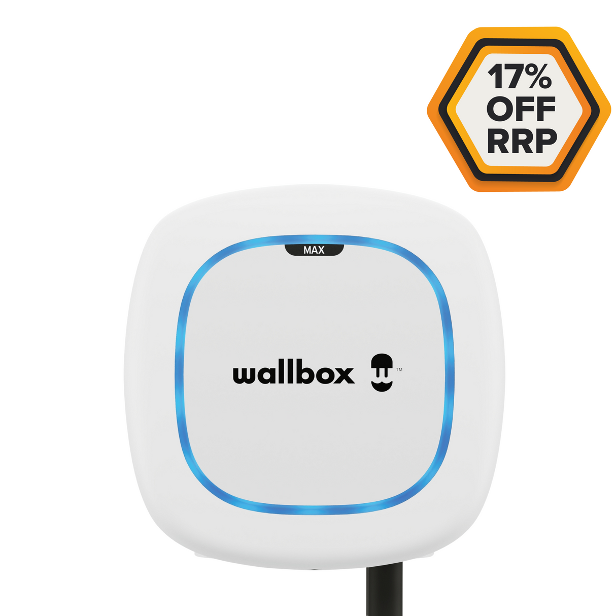 -17% off RRP | Wallbox Pulsar Max AC | 22kW | Tethered 7m | White | SALE