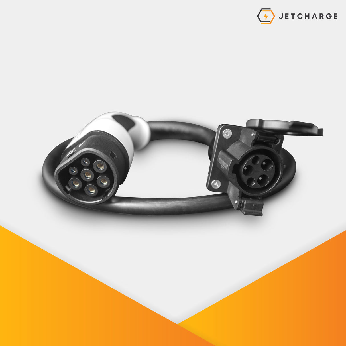 ADAPTER015-01 | Type 2 to Type 1 Cable | 7kW | 5m Black
