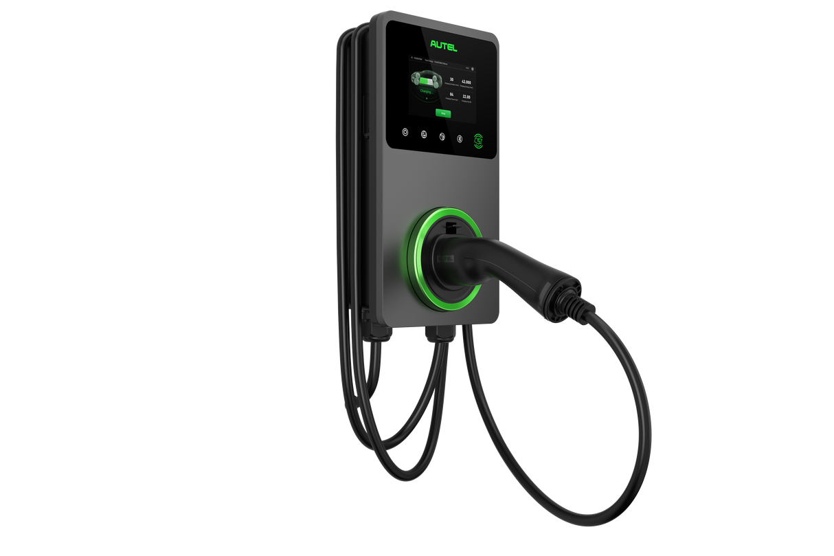 Autel Maxicharger AC Premium | 22kW | LCD Screen | 4G Connection | Tethered 5m